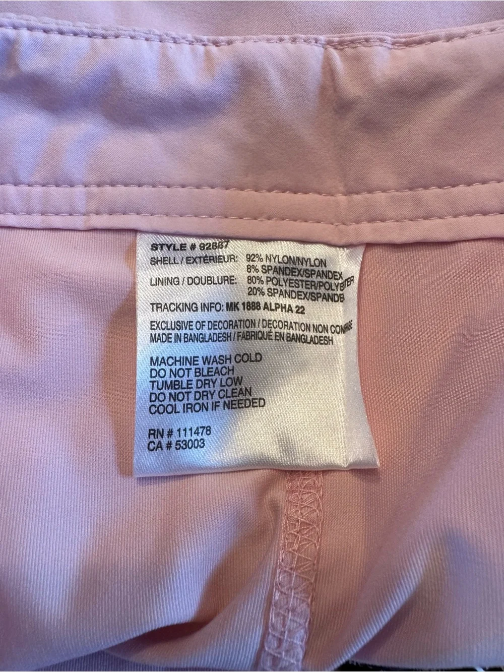 Arctix Pink Active Skort 17” Length UPF 50 Quick Dry Golf Tennis Hiking Travel